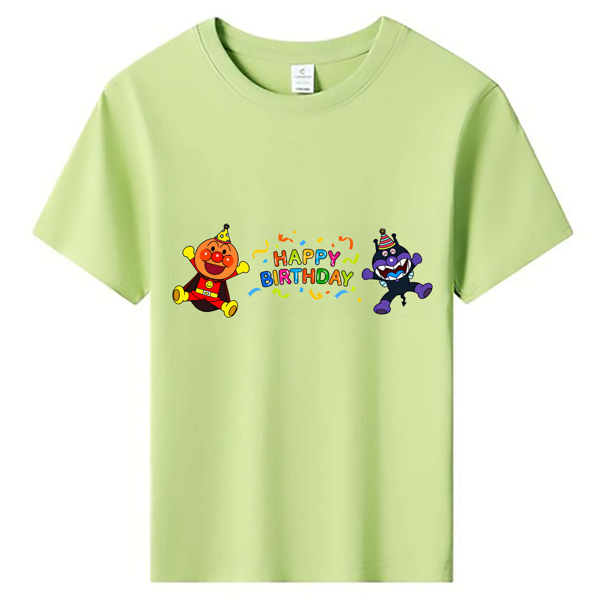 （画像用） アンパンマン Anpanman 綿100％キッズTシャツ（フロントプリント）